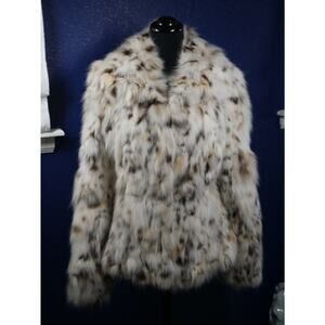Amazing Designer Zac Posen Lynx Belly Fur Coat Jacket